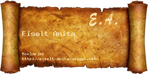 Eiselt Anita névjegykártya